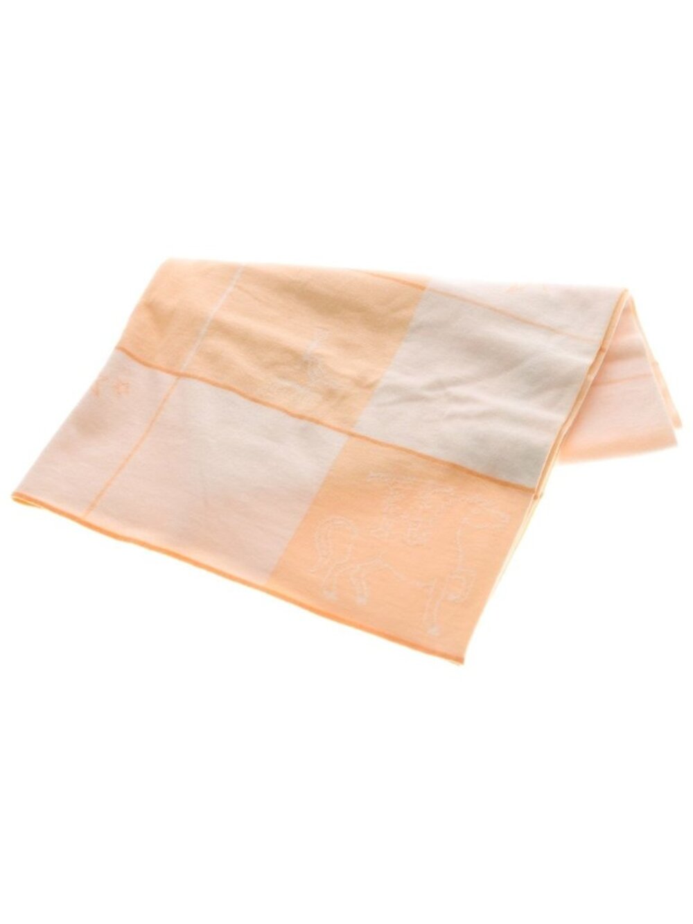 Hermes Blanket Addada Pink Orange Silk 100 70
